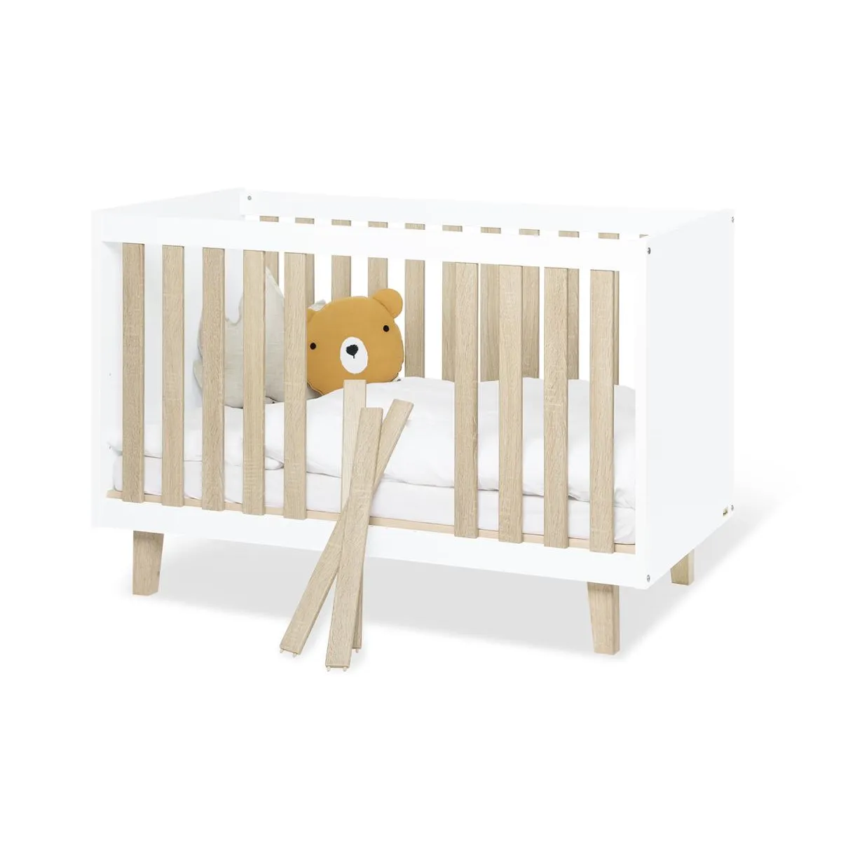 PINOLINO Lit bébé Lumi 120x60cm blanc