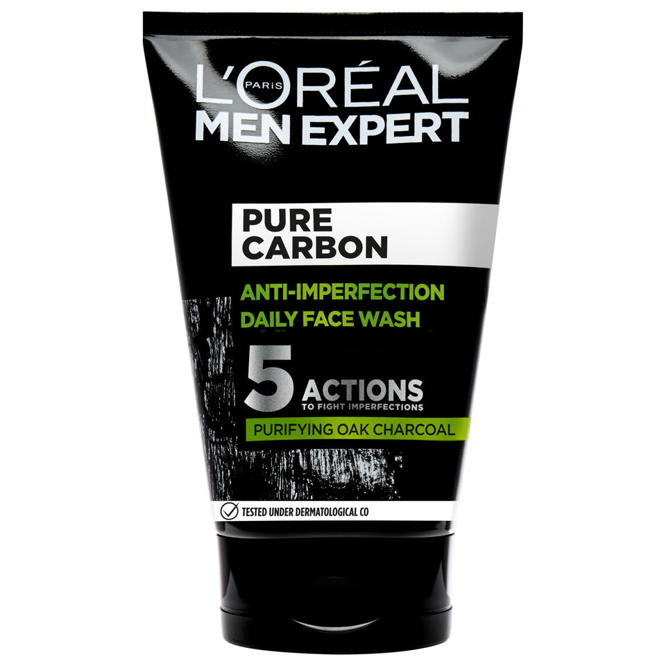 L'Oréal - Paris Men Expert Pure Carbon Anti-Imperfection Daily Face Wash 100ml - Rens