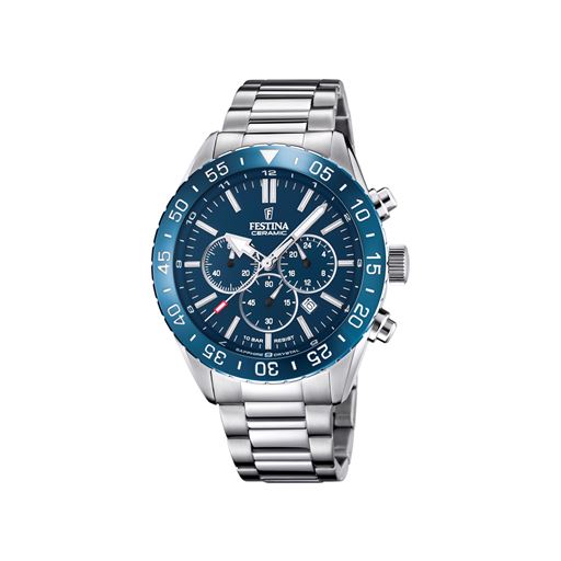 Festina 20575 Herreur, Stål/Blå, 44 mm