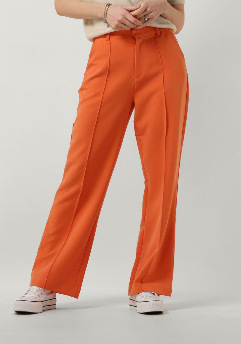 COLOURFUL REBEL oranje colourful rebel pantalon rus uni straight pants