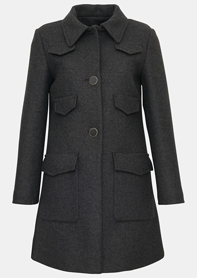 Manteau Maringris en drap caban