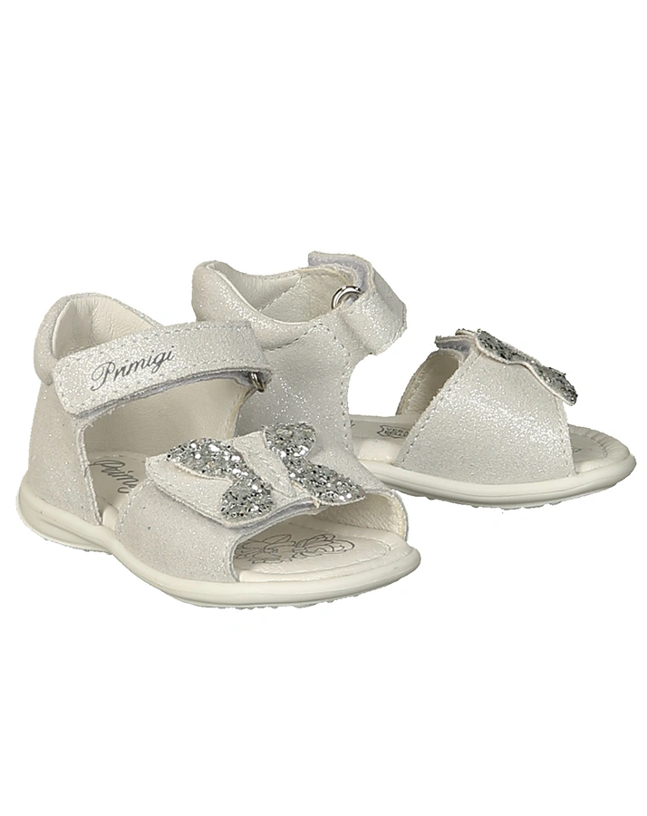 Lauflern-Sandalen BELINDA in silber metallic