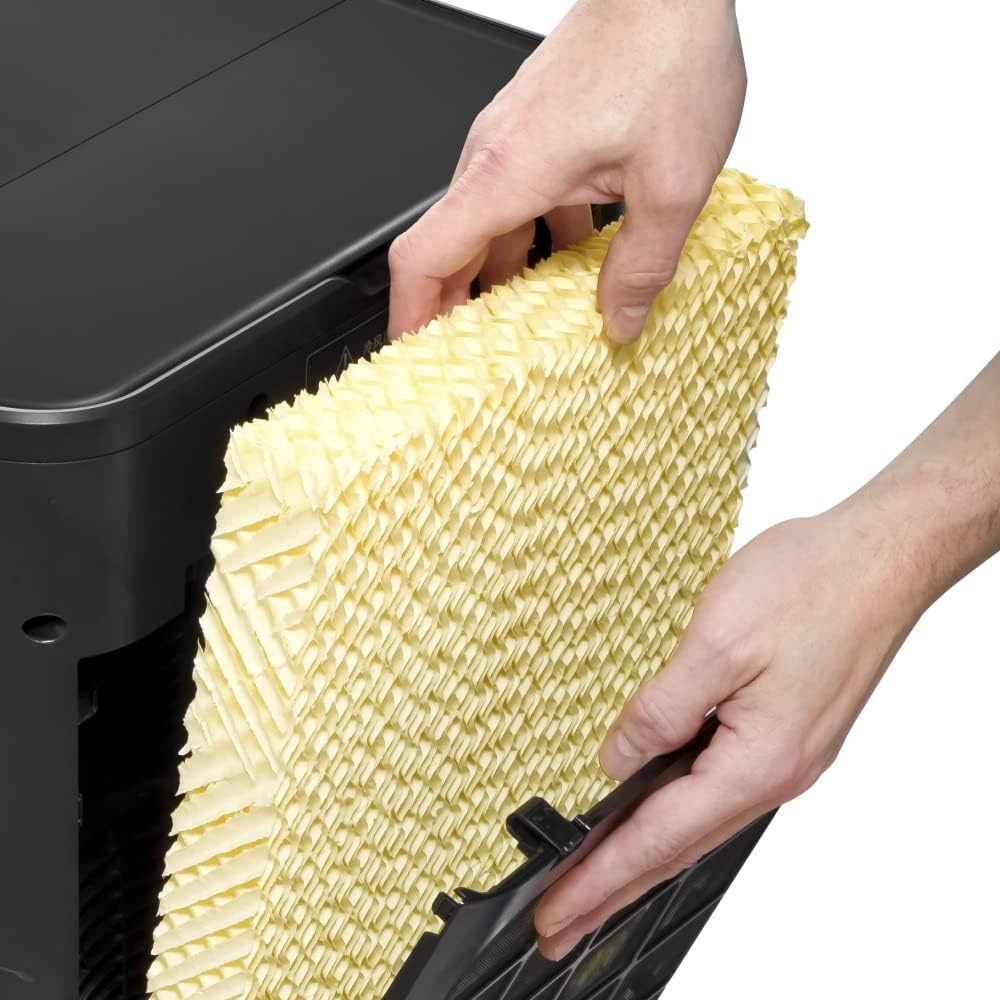 TROTEC Aircooler PAE 80 mobiler Luftkühler, 4-in-1 Luftkühler, Luftbefeuchter, Luftreiniger und Ventilator, 60 l Tank, 2,8 l/h Verdunstungsleistung, 4 Gebläsestufen, Timer, Nachtmodus