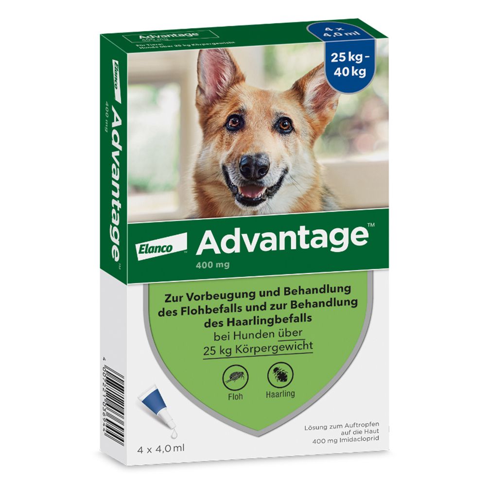 Advantage® 400 mg Spot-On für Hunde 25 - 40 kg