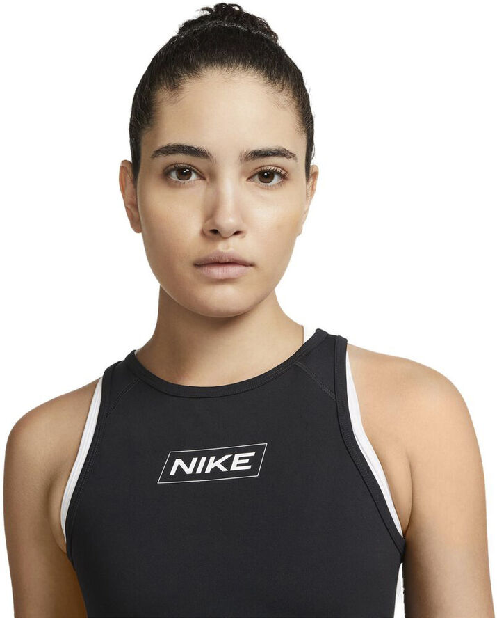 Nike Pro Dri Fit Crop Traeningstop Sort