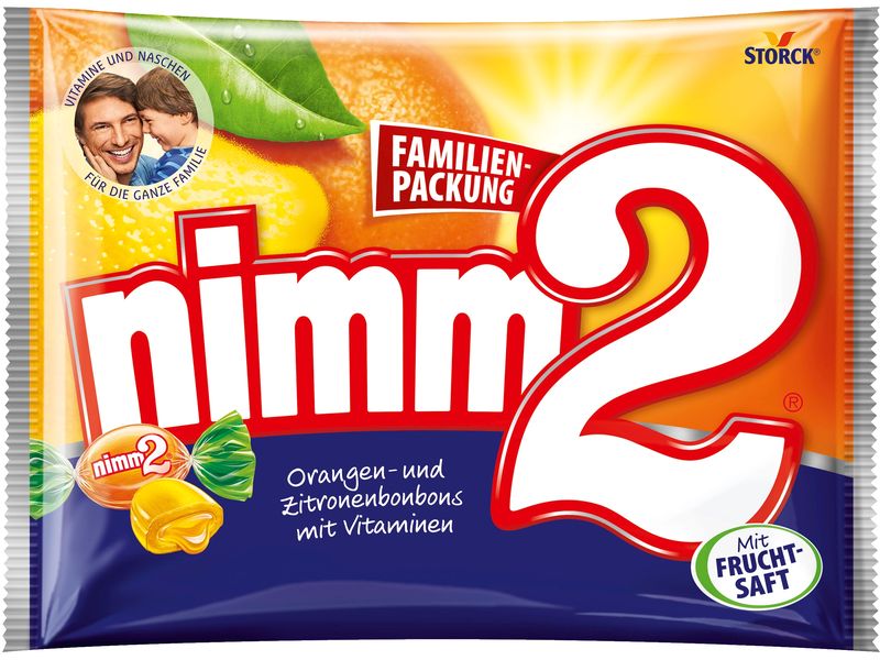 Storck Bonbons Nimm2 Classic 429 g Lutschbonbons mit Vitaminen und Fruchtsaft