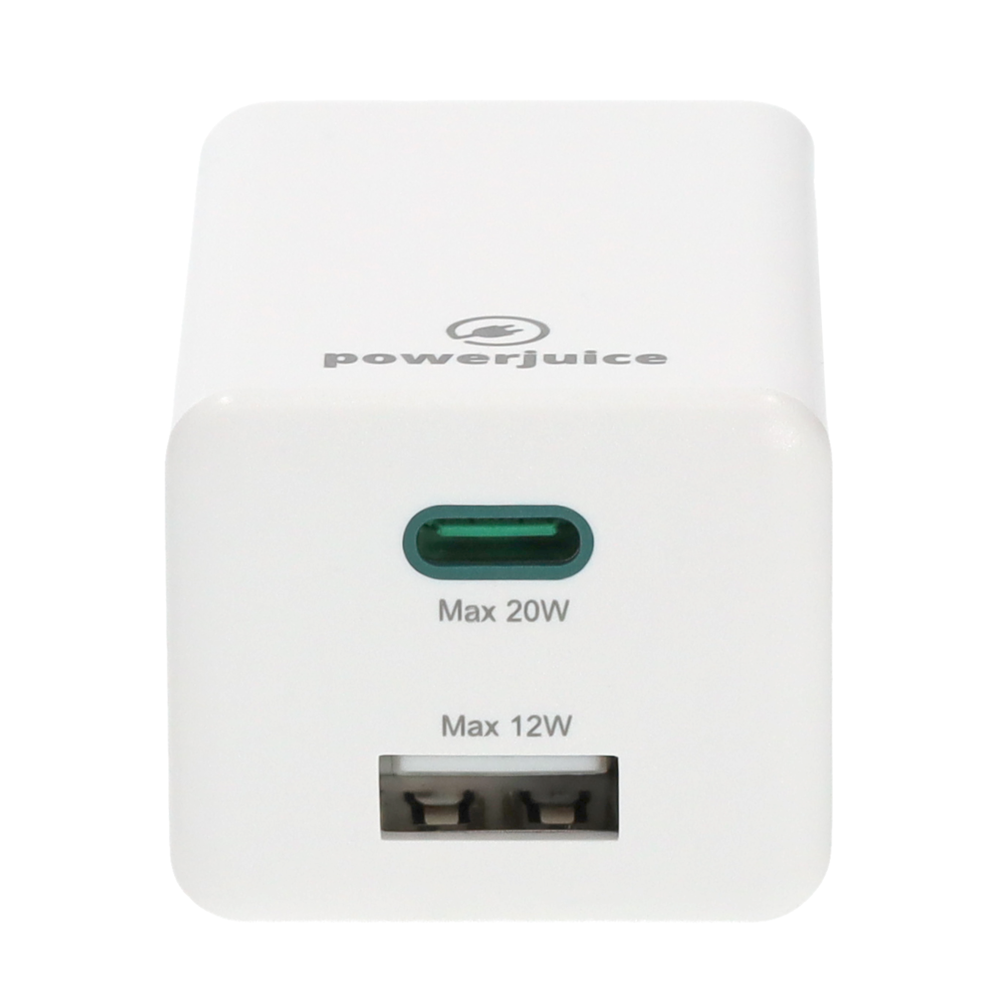 (32W/3A) USB C / USB A Ladegerät Netzteil PD - Weiss
