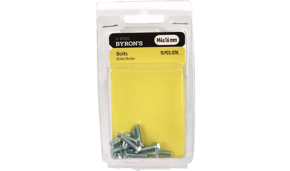 Bolte M4x16 mm - 15 stk.
