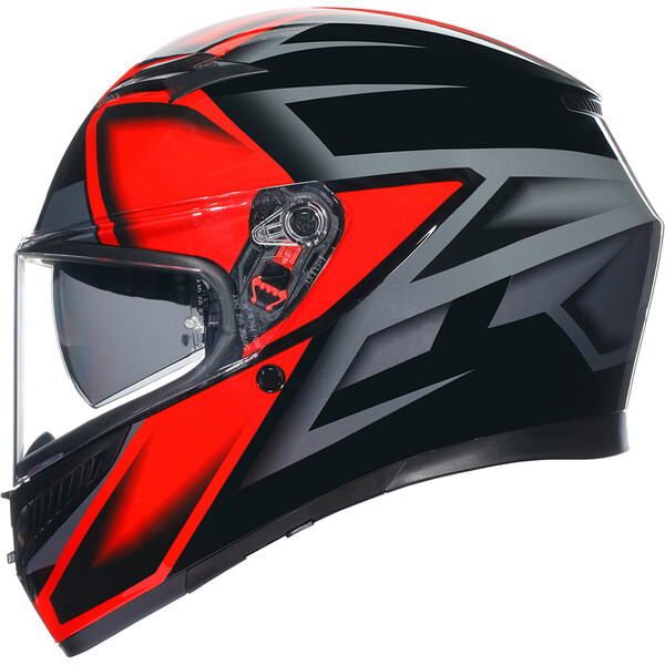 AGV - Casque K3 Compound Noir / Rouge