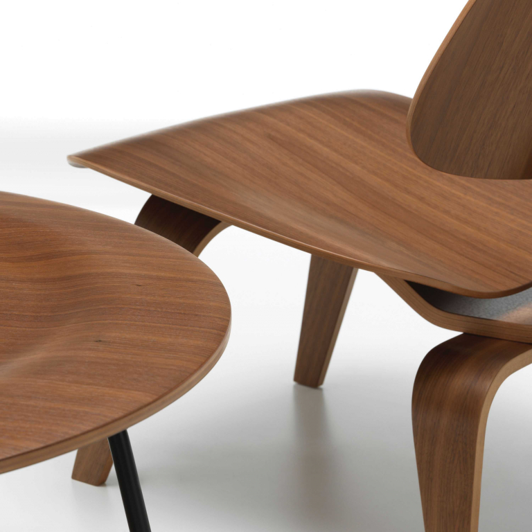 Vitra Eames LCW loungestoel zwart