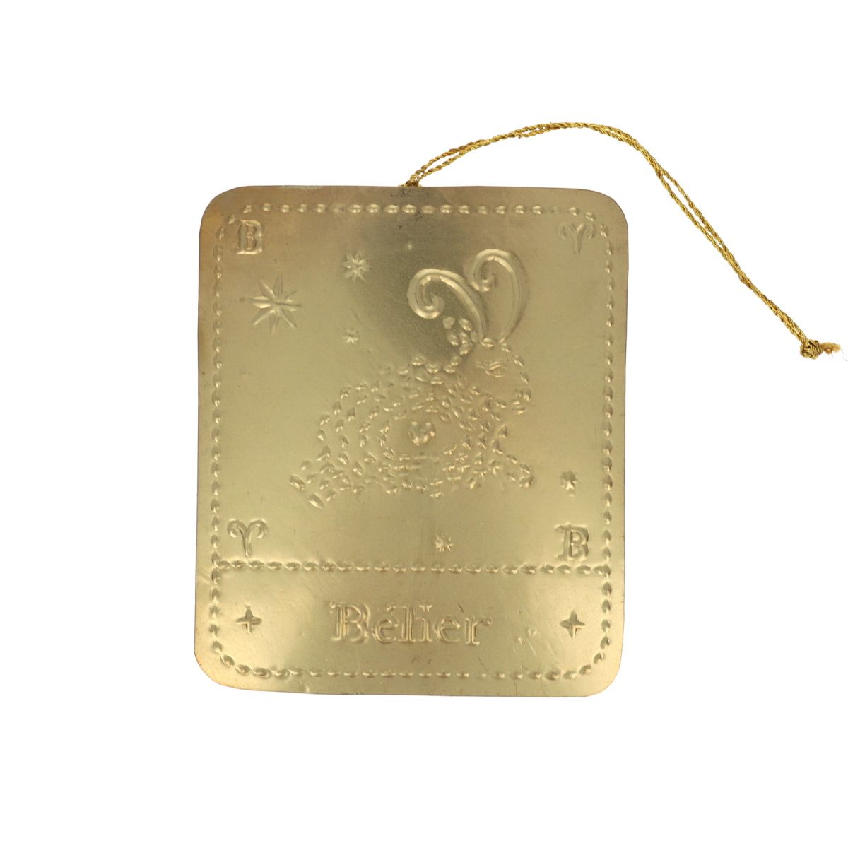 Plaque laiton astrologie Bélier Atelier jasmin