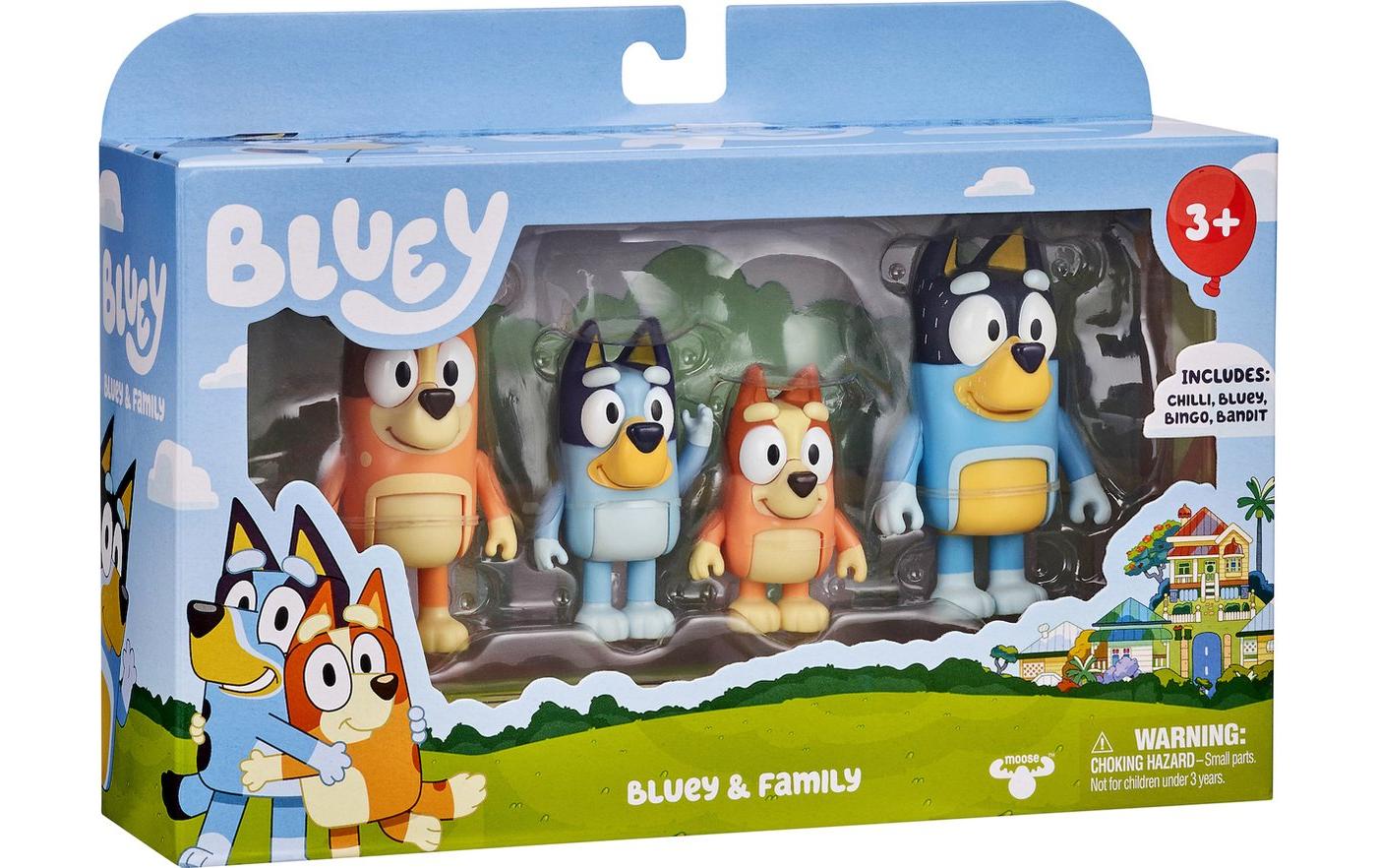 Spielfigurenset Bluey & FamilySet mit vier Figuren