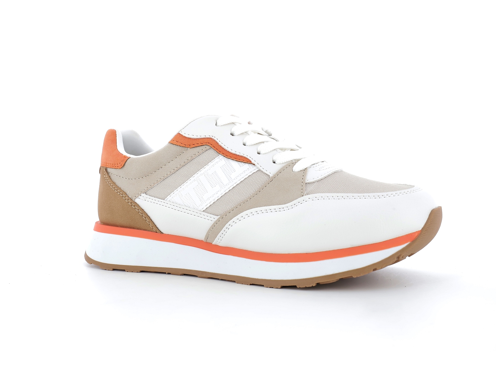 Tamaris-23701 Matières combinées Beige Orange