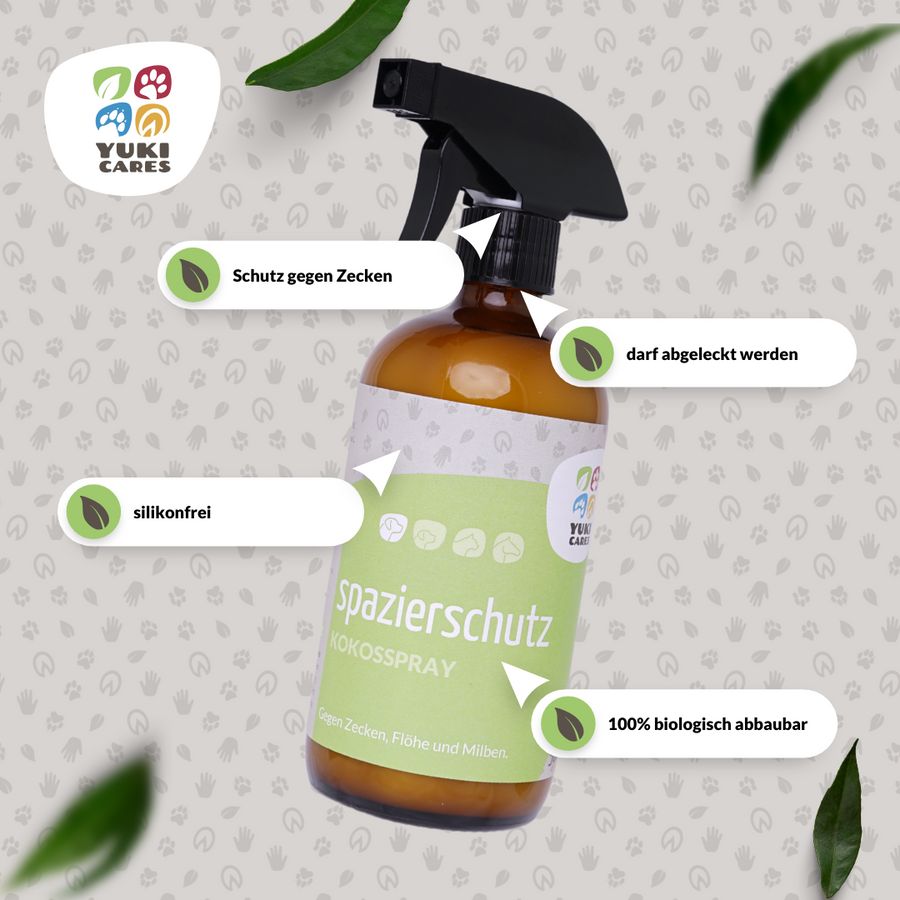 Yuki cares Anti Zecken Spray für Hunde