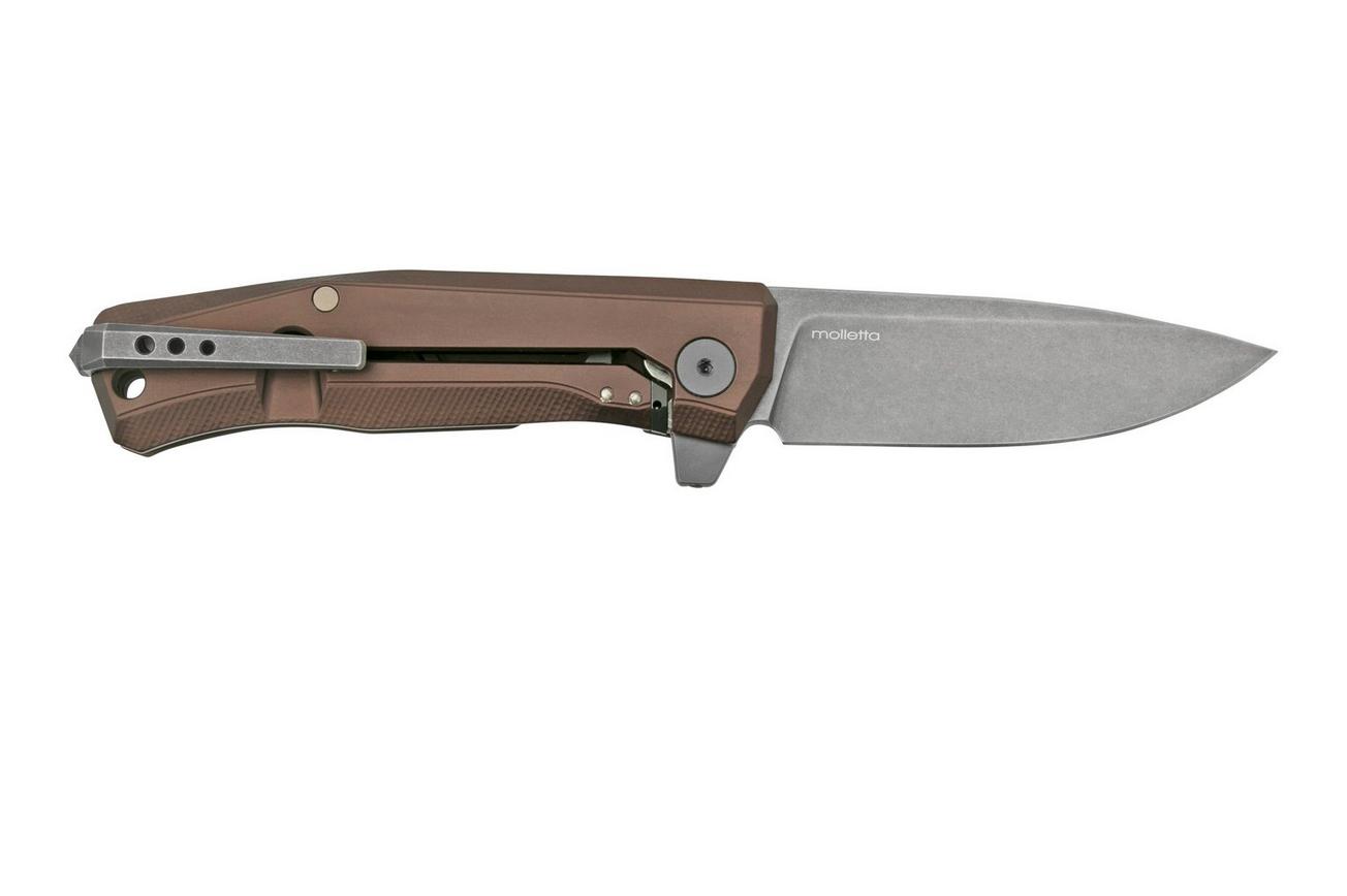 LionSteel Myto MT01A EB Brown Aluminium, Black zakmes, Molletta design