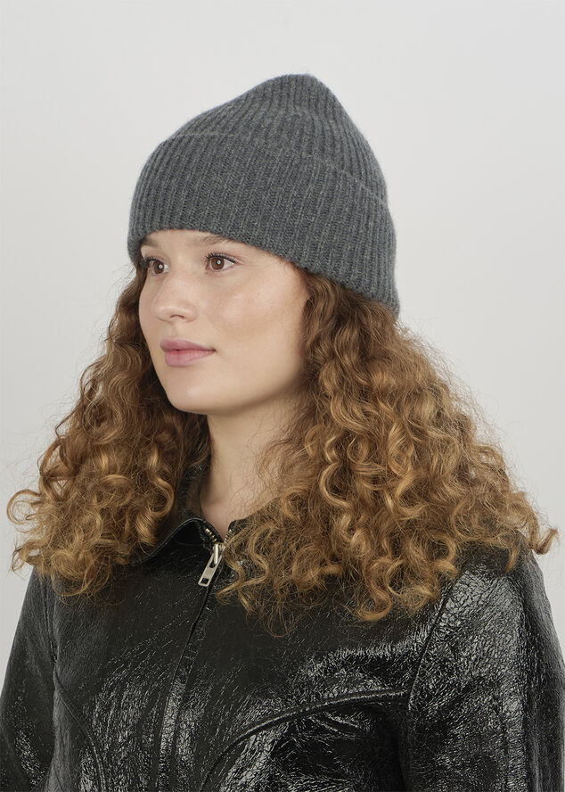 Sui Ava Cashmere Beanie Grey