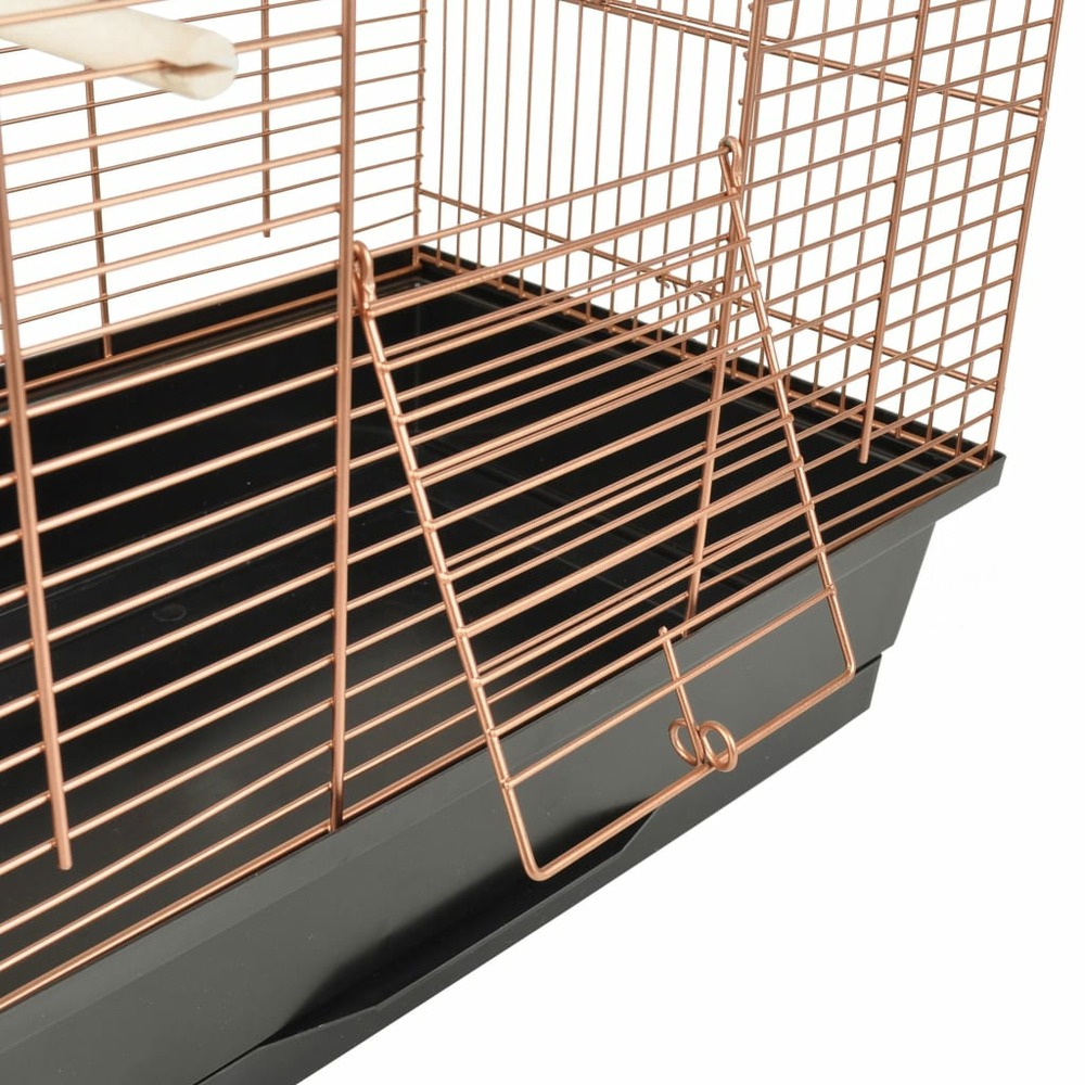 Cage à oiseaux klara 2 cuivre 45x28x62,5 cm