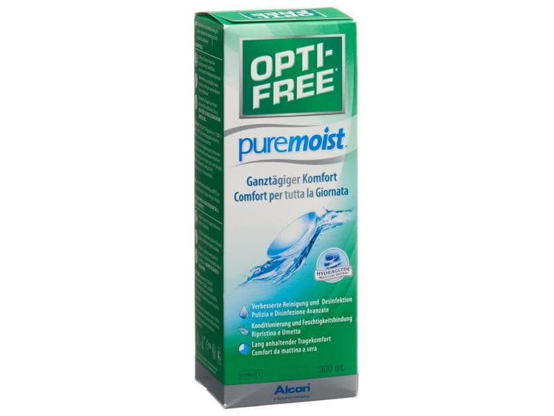 Opti-Free Kontaktlinsenpflege PureMoist 300 ml Feuchtigkeitsspendendes Linsenpflegemittel