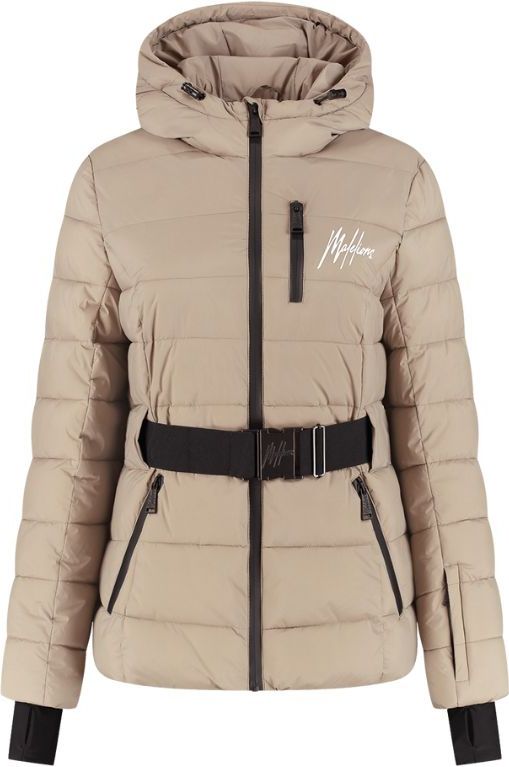 Malelions Women Ski Nordic Jacket - Taupe XS
