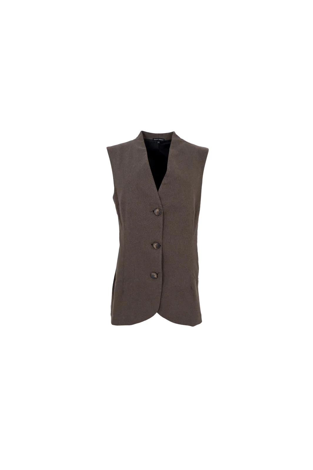 Black Colour Bcavenue Long Vest taupe