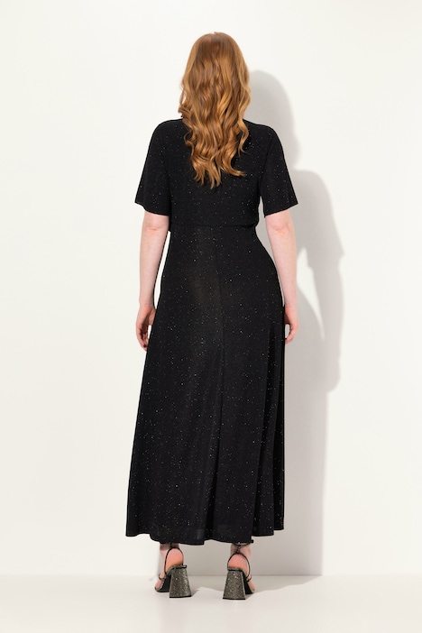 Abendkleid, A-Linie, Glanz-Effekt, Drpaierung