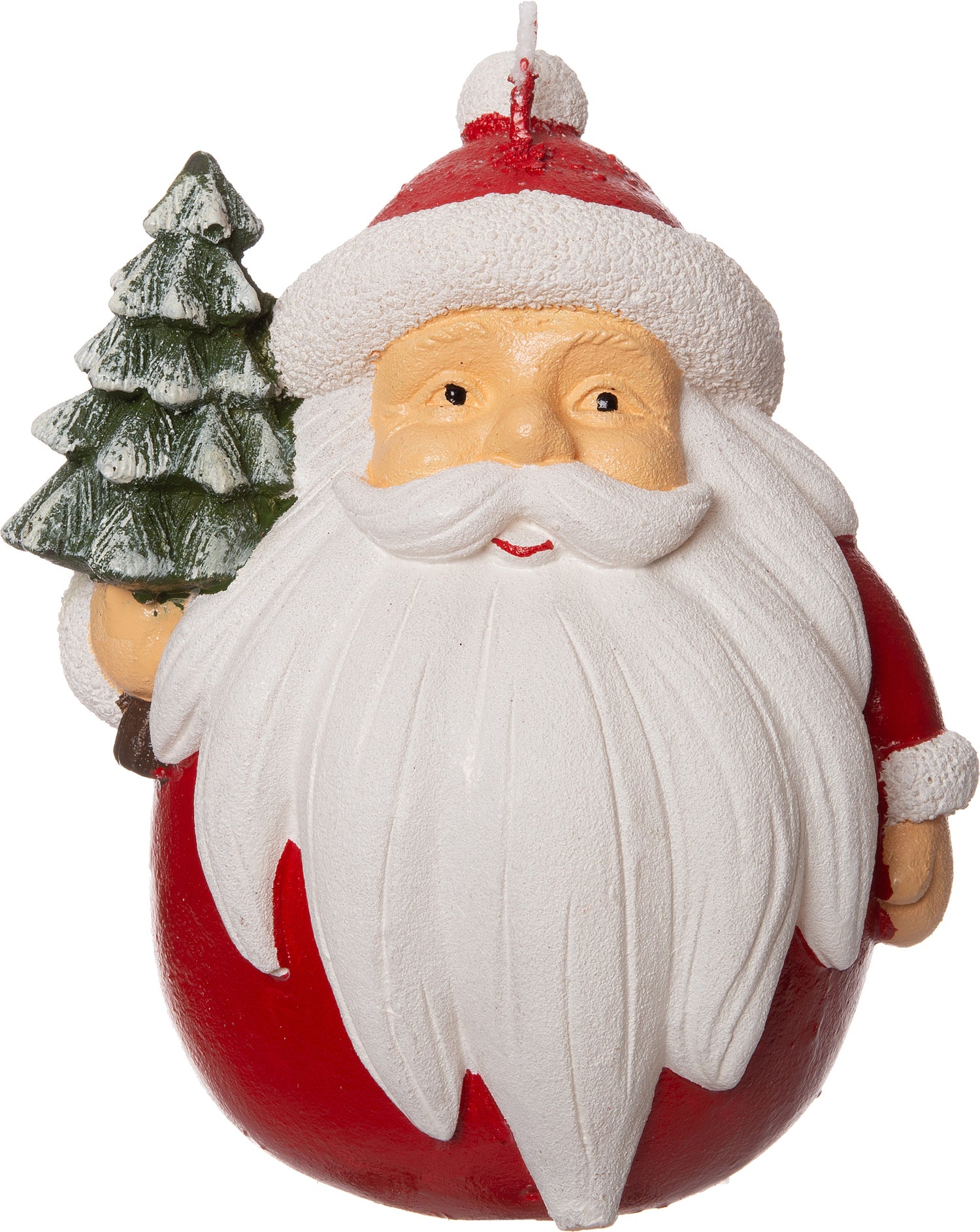Intratuin kaars kerstman rood 9,8 x 9,6 x 12,5 cm