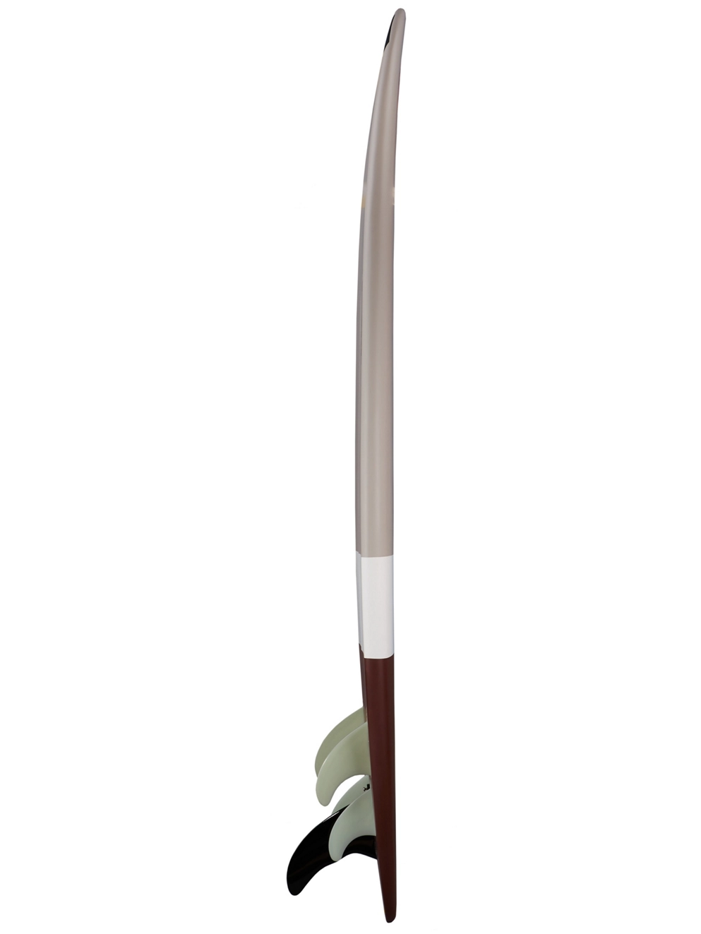 Light Minilog Epoxy Us+Future 6'4 brown/white/grey