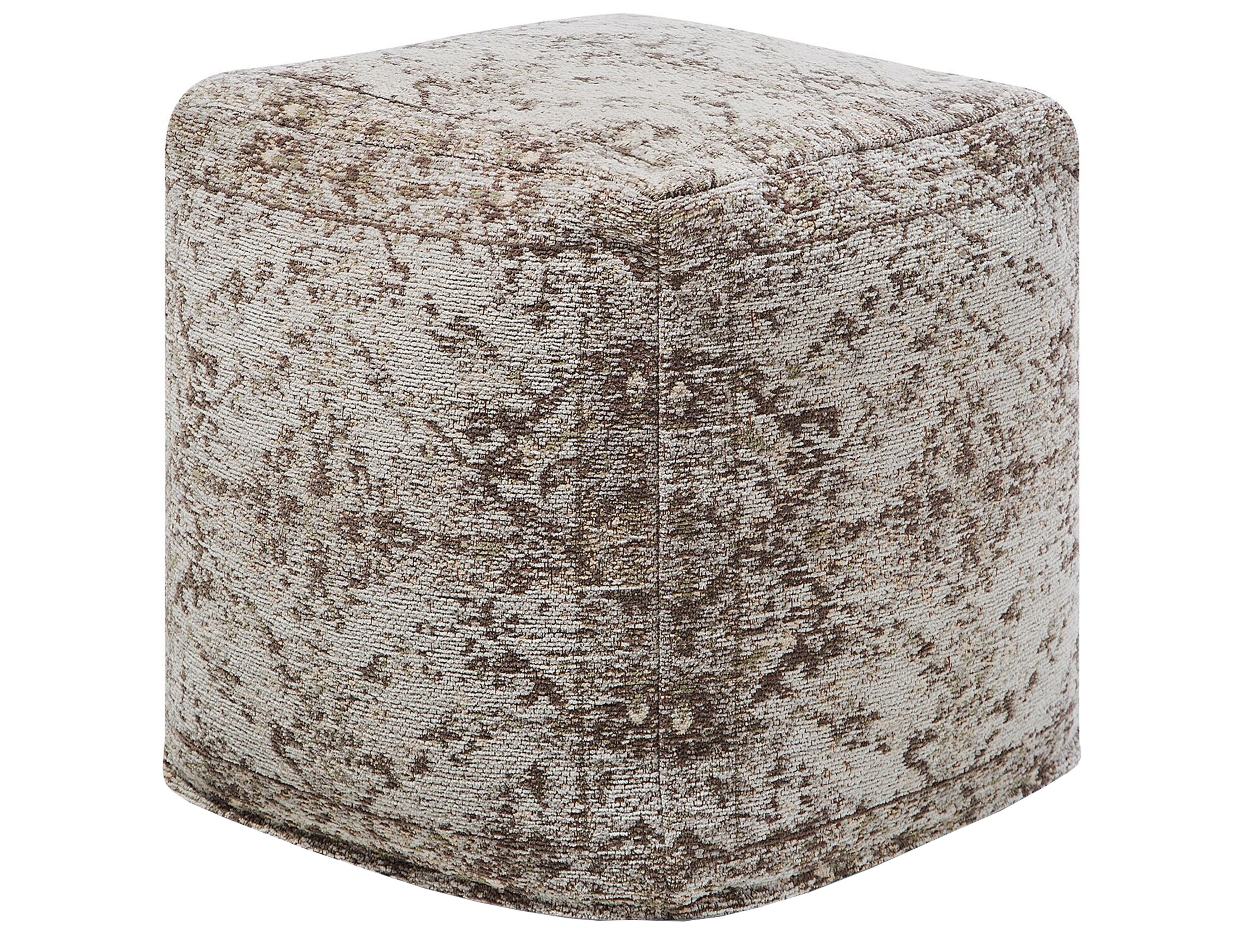 Poef MEERUT Katoen Taupe
