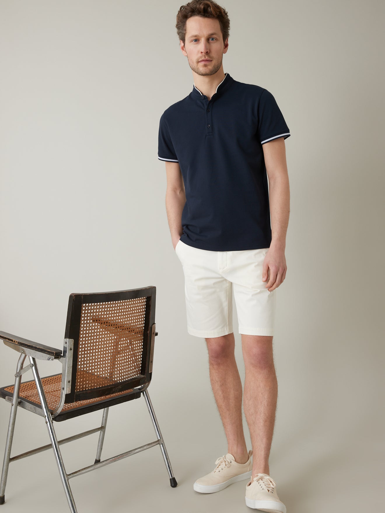 Polo col officier homme - coton bio