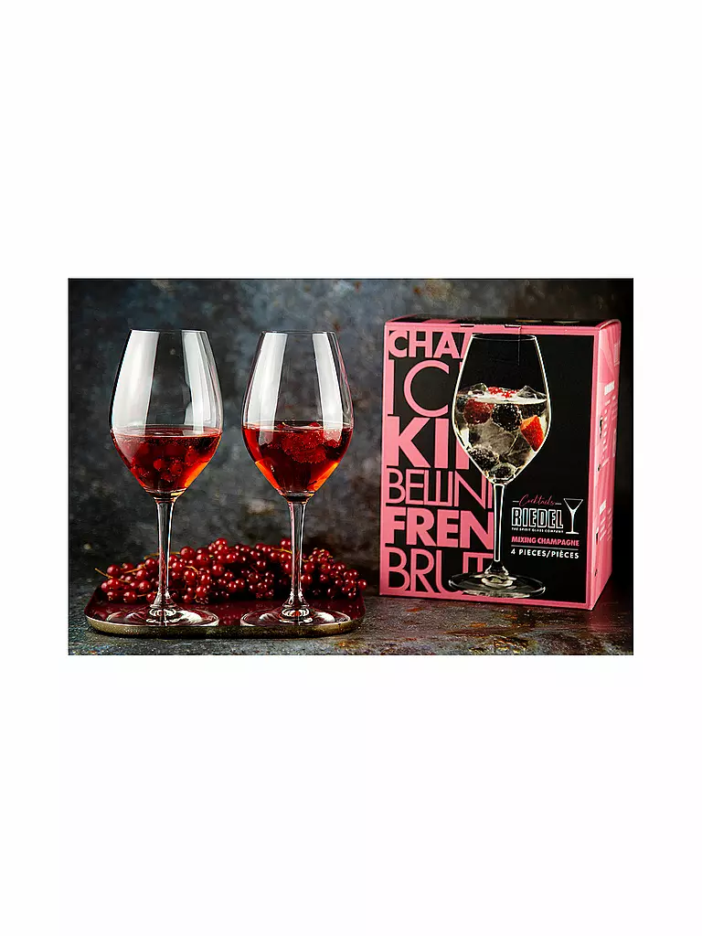RIEDEL Sektglas 4er Set MIXING Champagne transparent