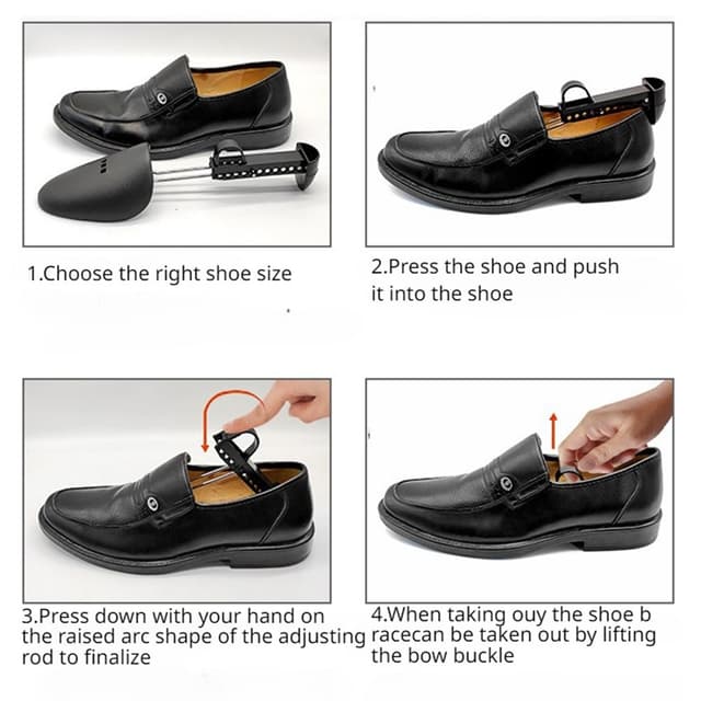 2stk justerbar plastsko Skoblok Shoe Extender størrelse