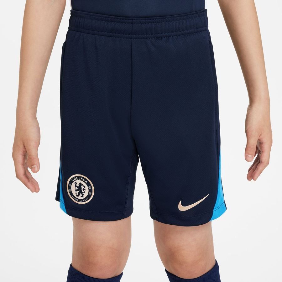 Chelsea Short d'Entraînement Dri-FIT Strike - Bleu Foncé/Bleu/Orange Enfant