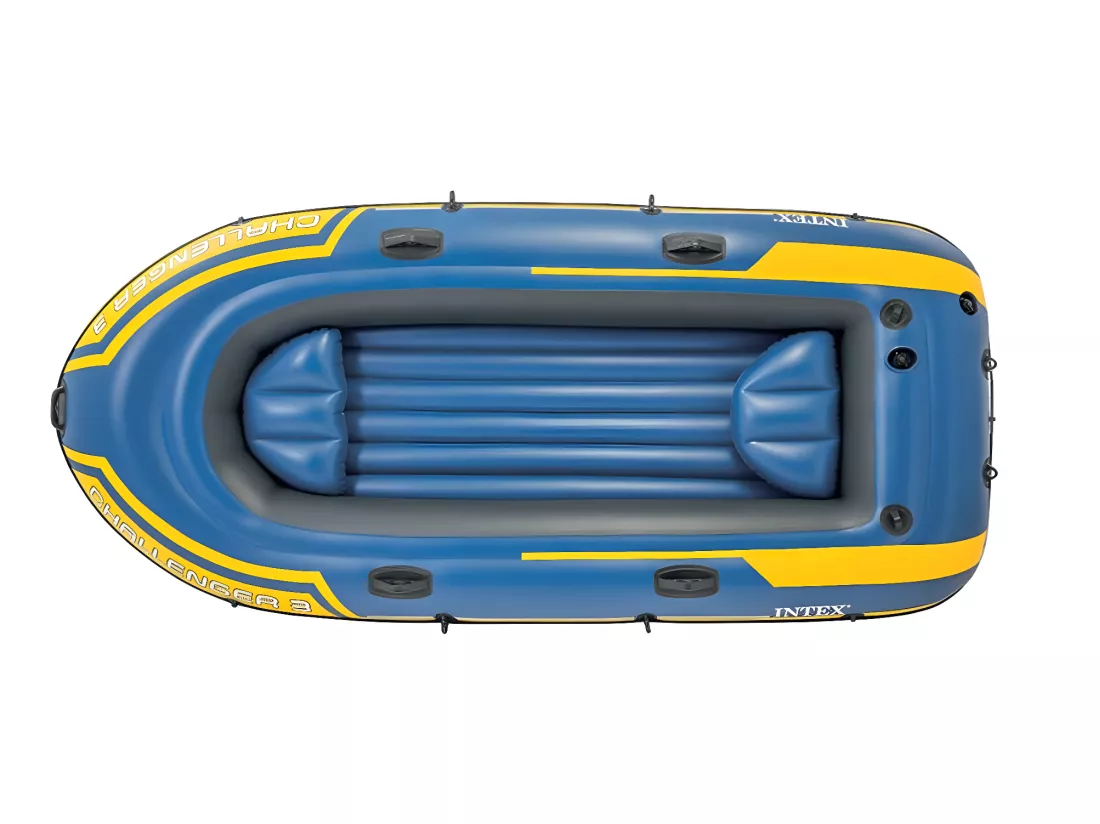 Kit bateau gonflable 3 places Challenger 3 avec rames et gonfleur - Intex