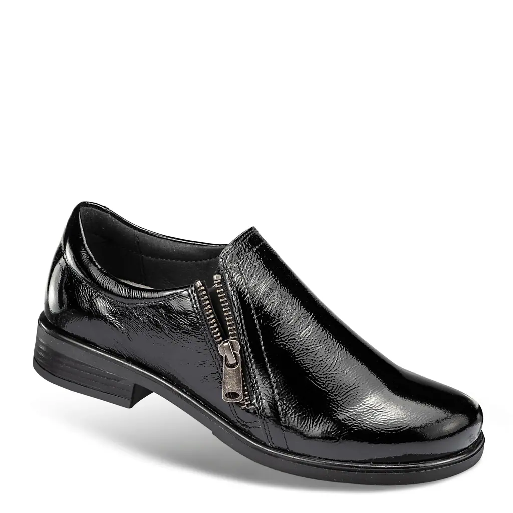 DAMEN - Schlüpfschuh GELA schwarz Lack