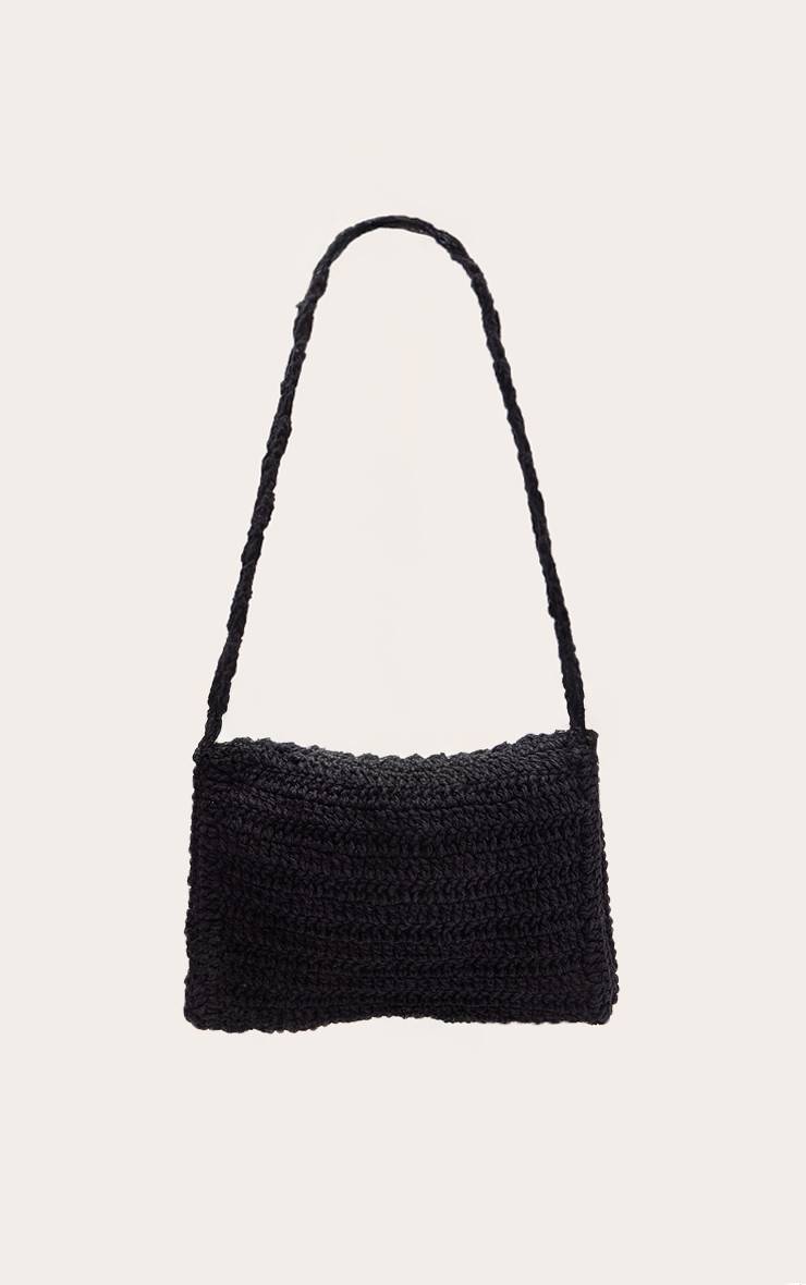 Noir Sac À Bandoulière De Plage À Pompons