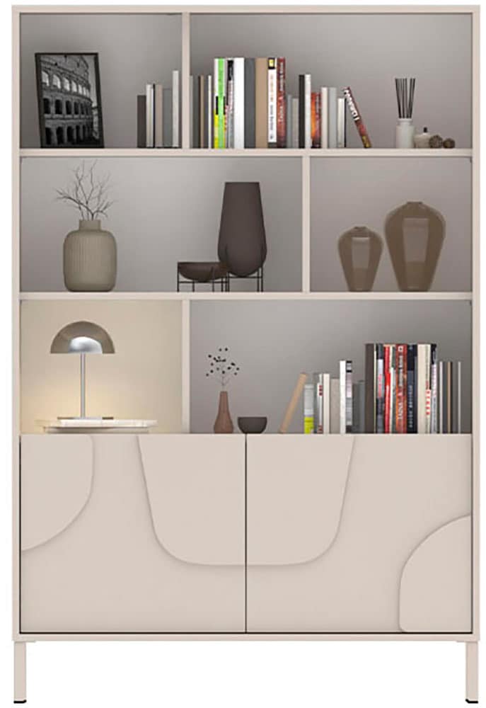 INOSIGN Highboard »Stone« 3D-Design, Push-to-open, Stauraum dekorativ & praktisch, Füsse wählbar