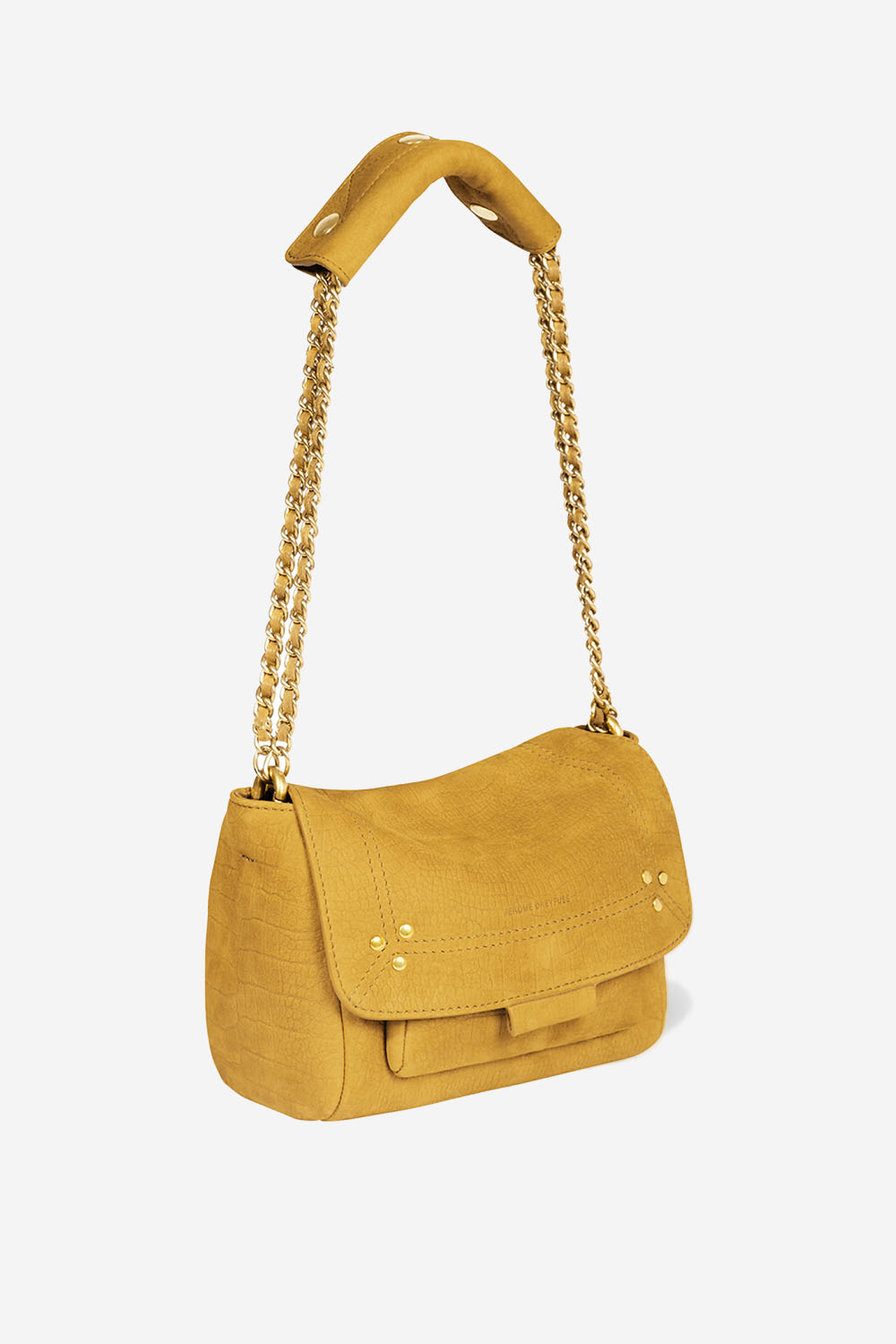 Lulu S croco leather crossbody
