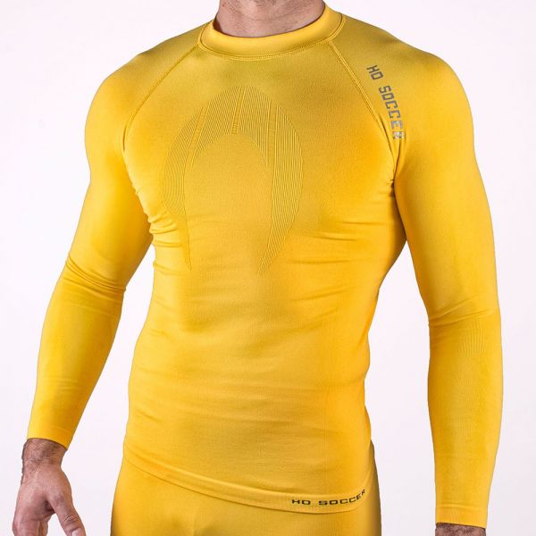 HO Soccer Camisola Térmica Adulto Manga Comprida Amarela M