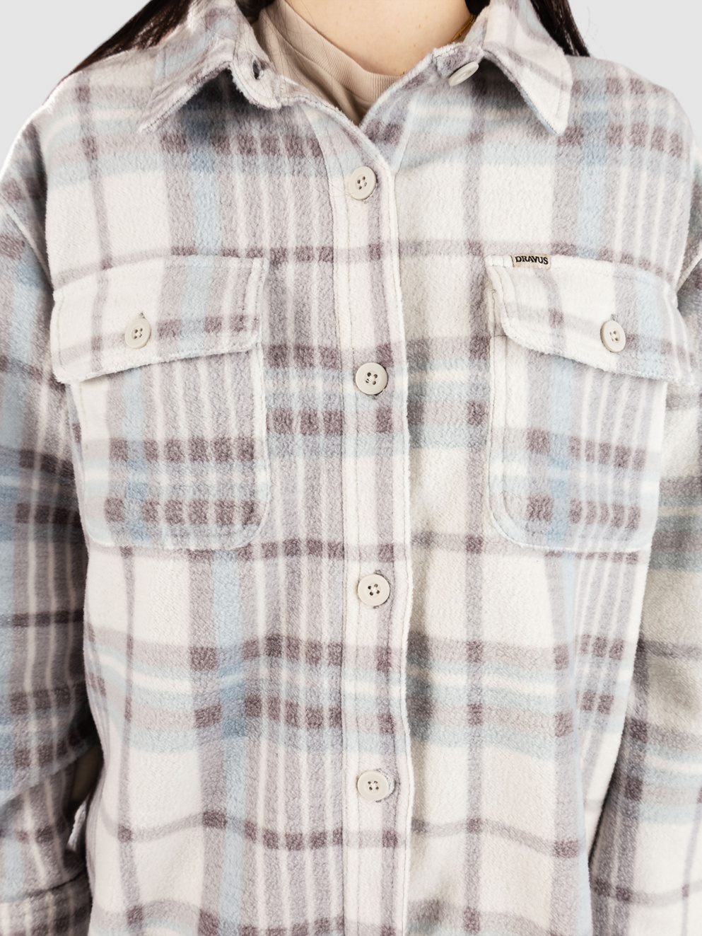 Dravus Eclipse Cozy Flannel Shirt birch/deep taupe/lead