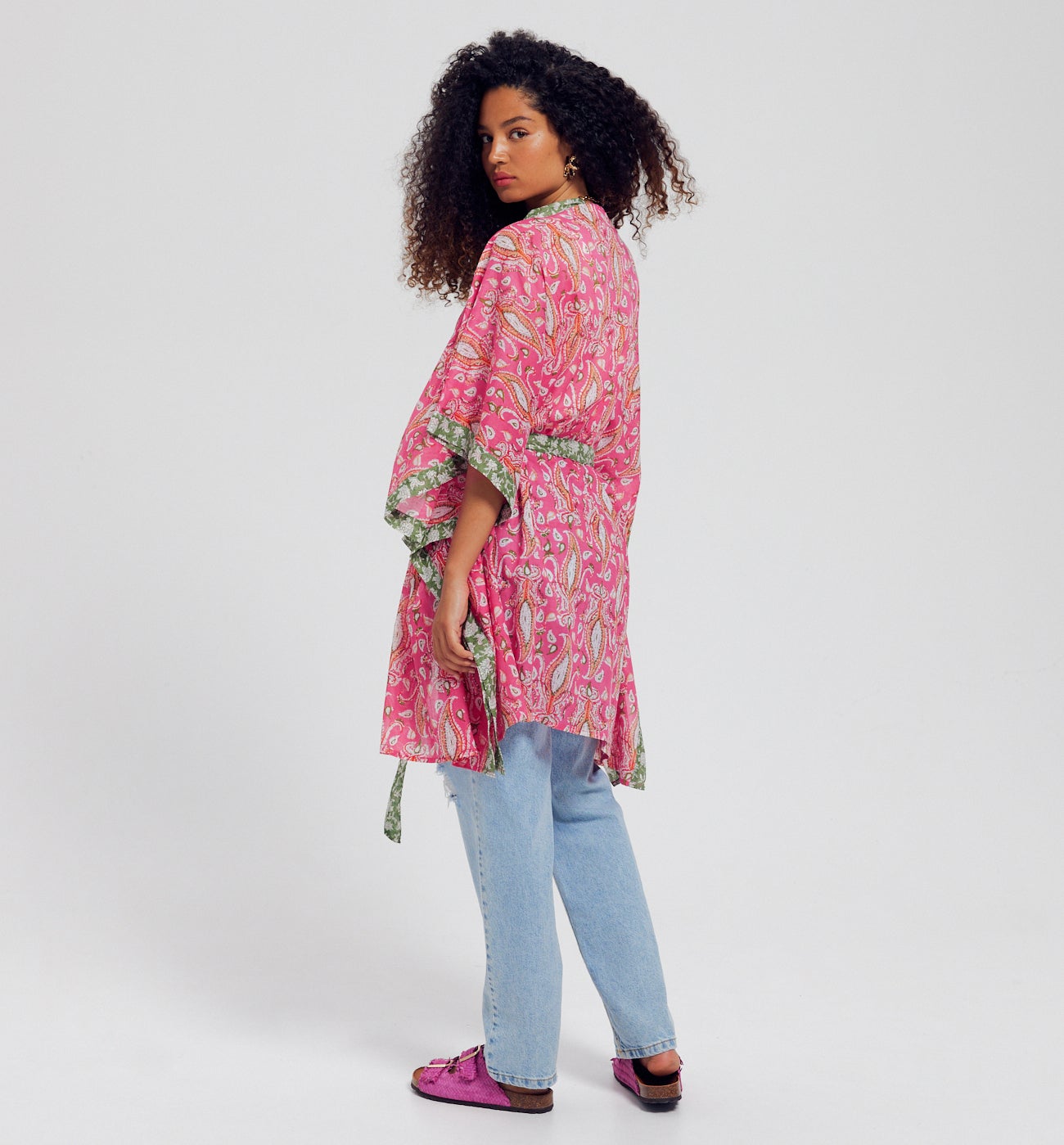 Kimono motif bandana Femme - Imprimé multicolore