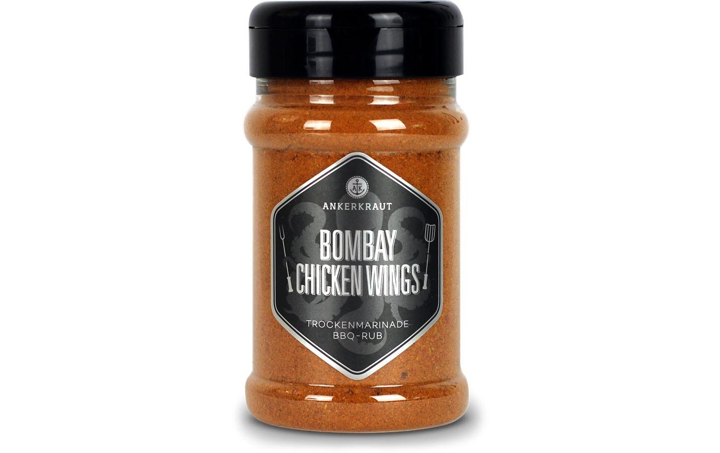 Gewürz Bombay Chicken Wings 230 gBBQ-Rub Trockenmarinade