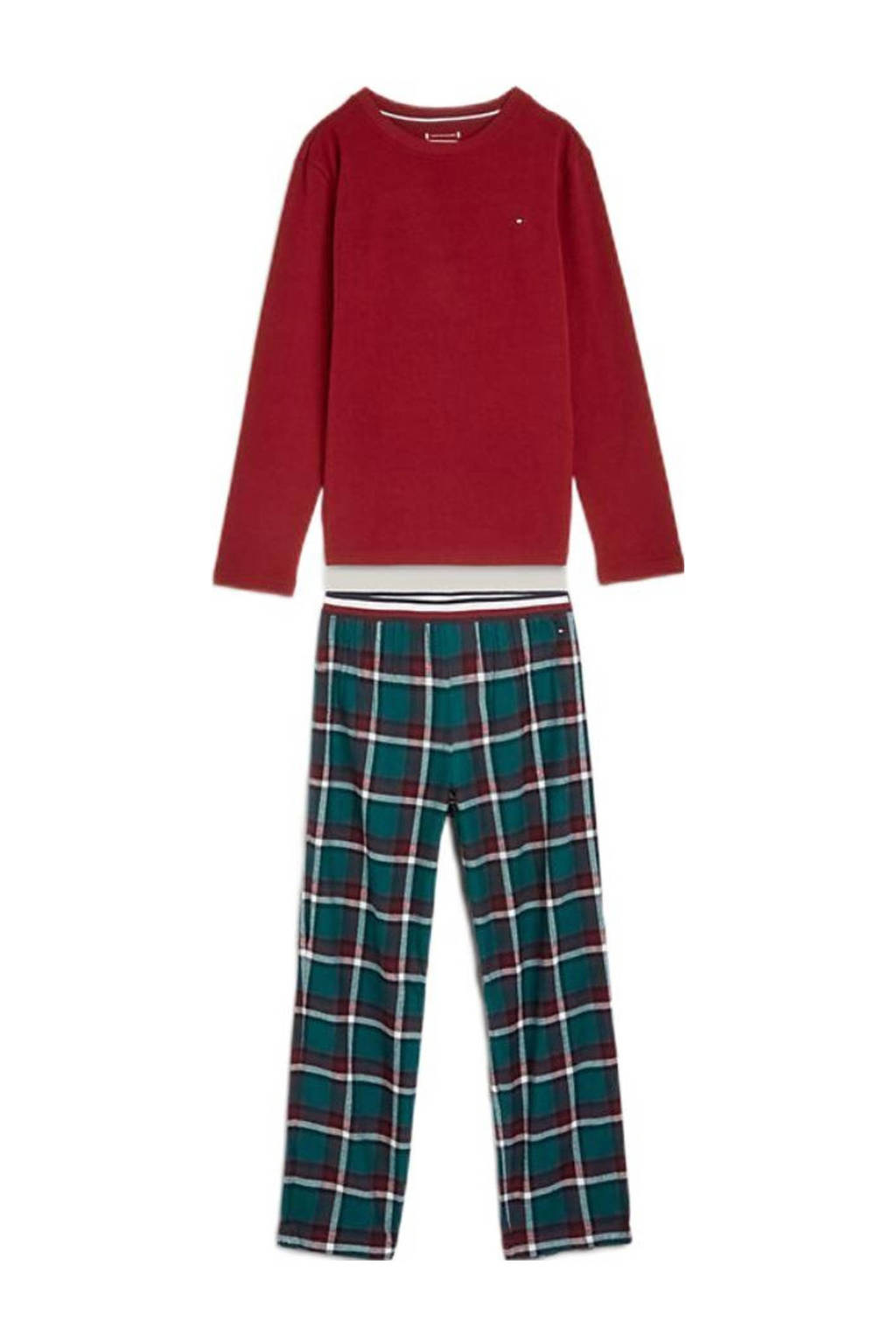 Tommy Hilfiger longsleeve met logo donkerrood