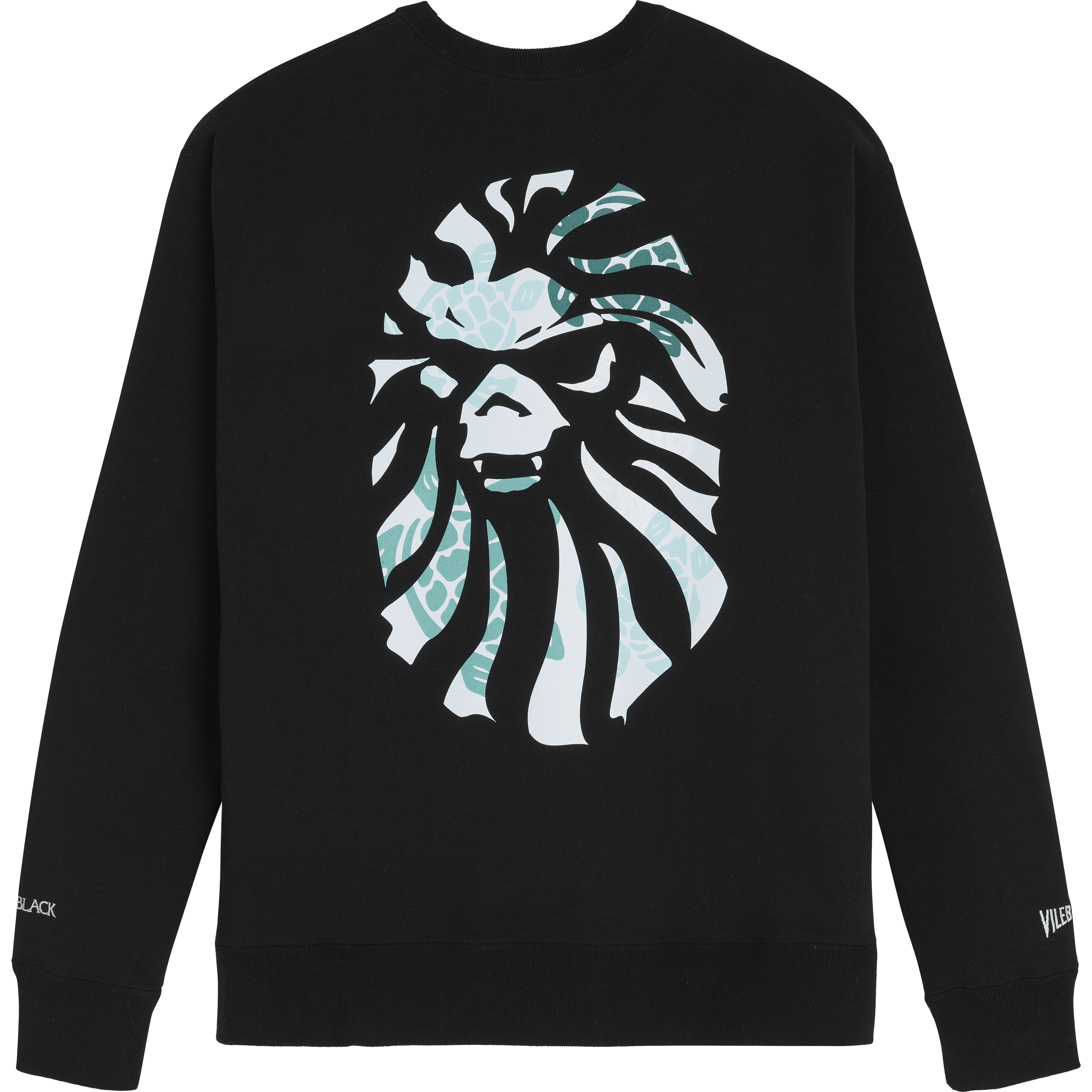 Sweatshirt homme en coton imprimé Turtles - Vilebrequin x BAPE® BLACK | Site Vilebrequin | SWPZ2S90