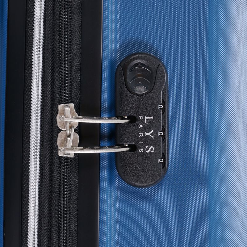 Lot de 3 valises rigides 329 Extensibles 55, 66 et 76 cm Bleu foncé