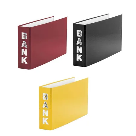 Livepac Office Bankordner für Kontoauszüge 140 x 250 mm, 3 Stück in 3 Farben