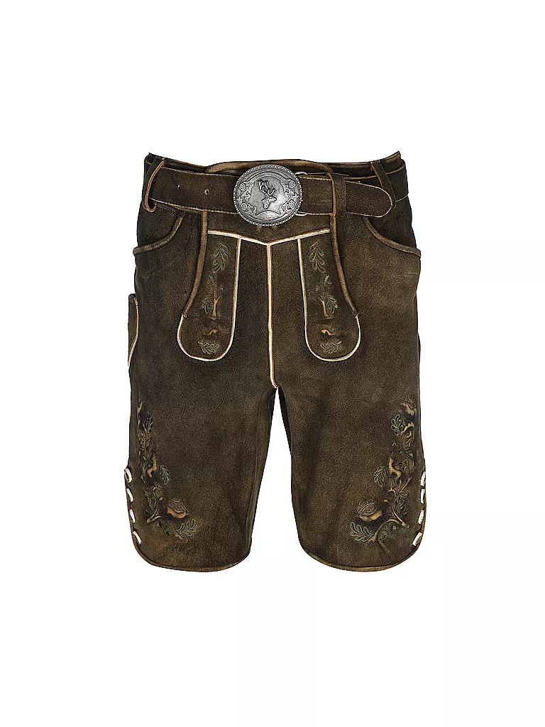 GWEIH & SILK Lederhose JULIAN braun