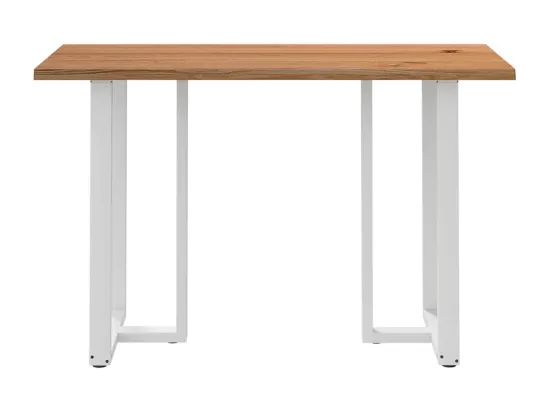 Table de bar marron clair bois de chêne massif rectangulaire