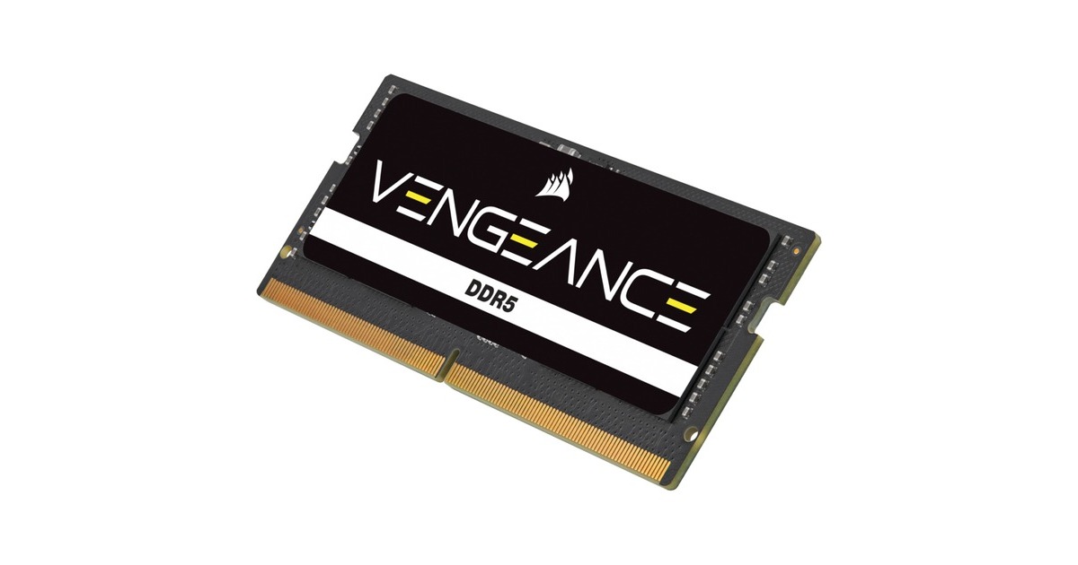 Corsair32 GB DDR5-4800 laptopgeheugen  (Zwart, CMSX32GX5M1A4800C40, Vengeance DDR5)
