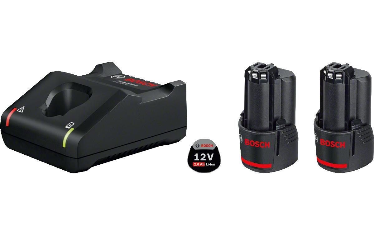 Akku und Ladegerät 2x GBA 12V 2 Ah + GAL 12V-40 Starter-SetBasis-Set