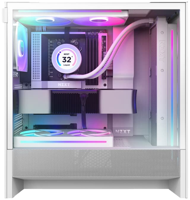 NZXT H5 Flow RGB 2024 PC-kabinet (hvid)